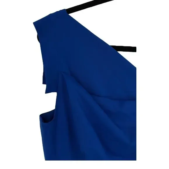 Black Halo Jackie O dress blue size 10 - Picture 4 of 7